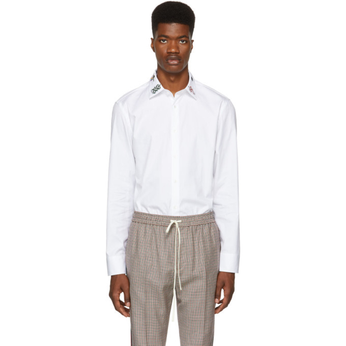 gucci white collar shirt