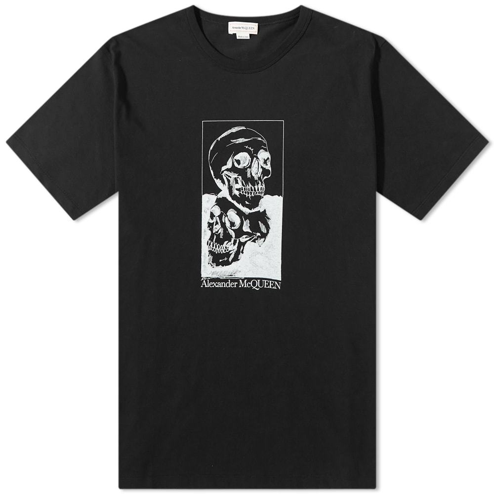 Alexander McQueen Double Skull Logo Tee Alexander McQueen