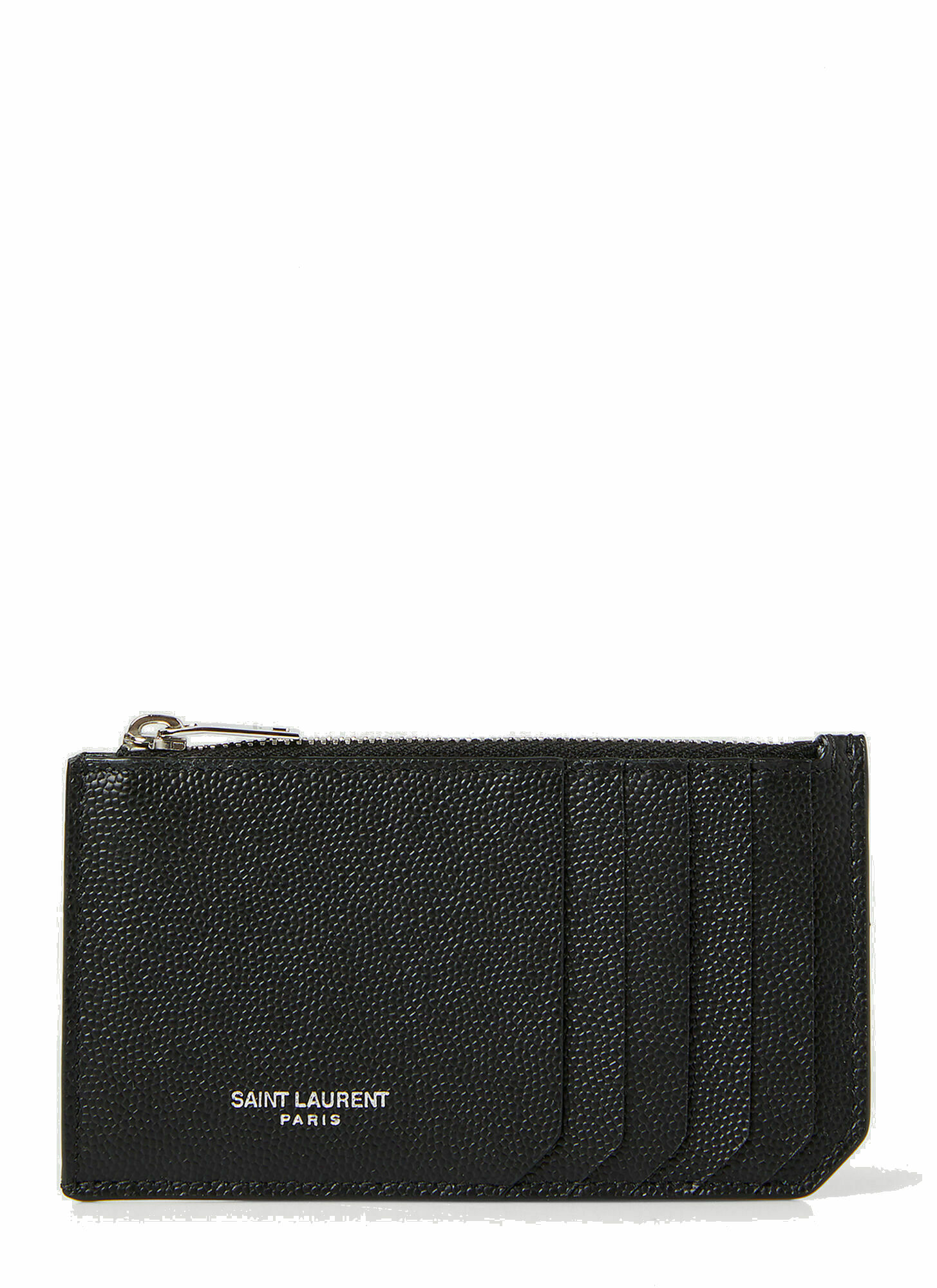 Photo: Zipped Card Case Wallet in Black 