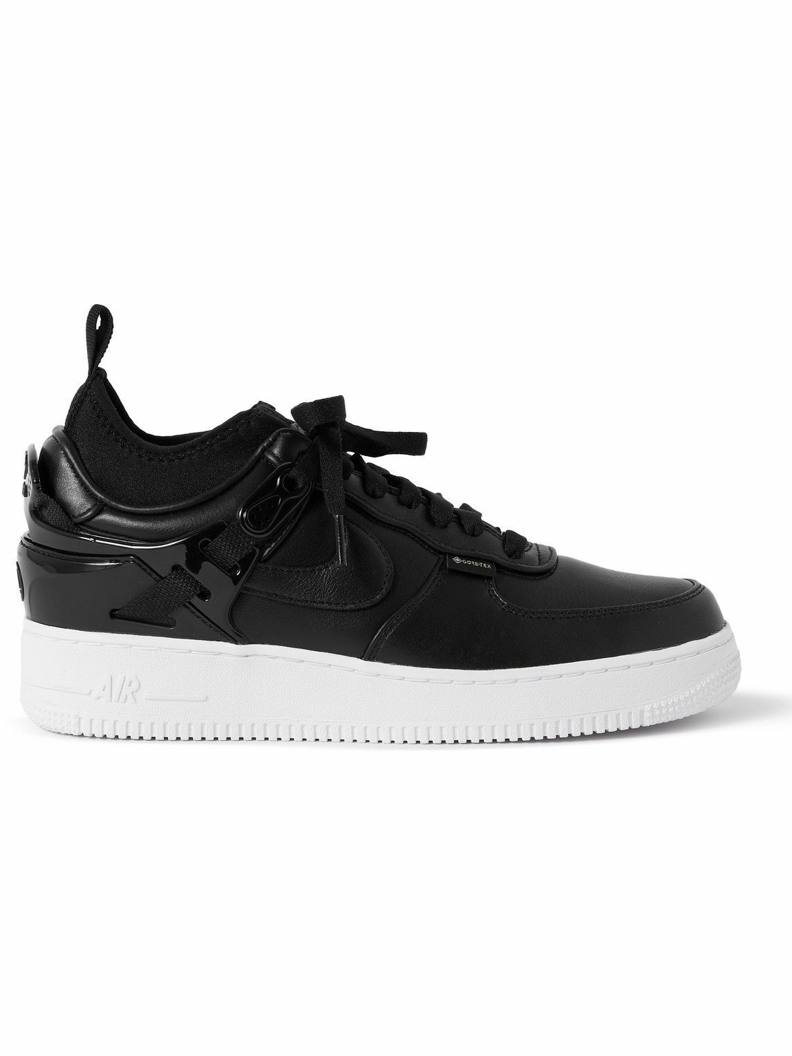 Nike - Undercover Air Force 1 Rubber-Trimmed Leather Sneakers - Black Nike