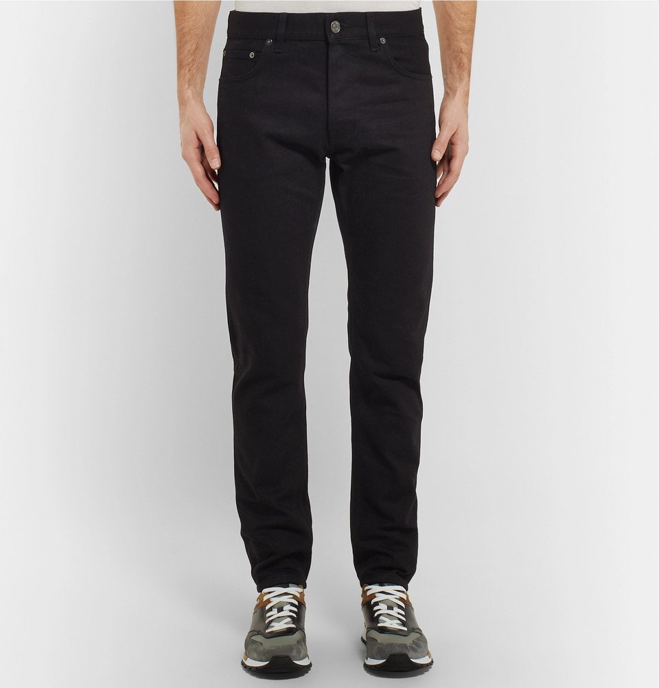 Berluti - Slim-Fit Selvedge Denim Jeans - Men - Black Berluti