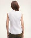 Brooks Brothers Women's Fitted Non-Iron Supima Cotton Sleeveless Bow Shirt | White