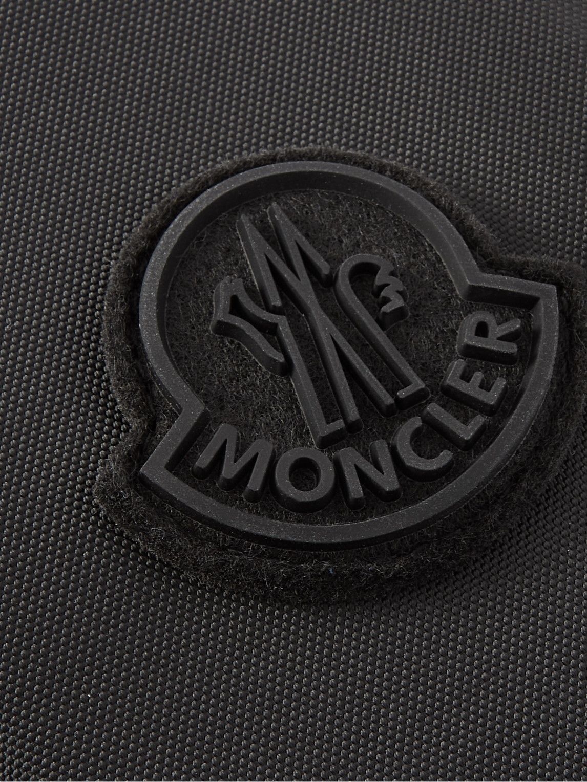 Moncler - Logo-Appliquéd Canvas and Mesh Phone Pouch with Lanyard Moncler