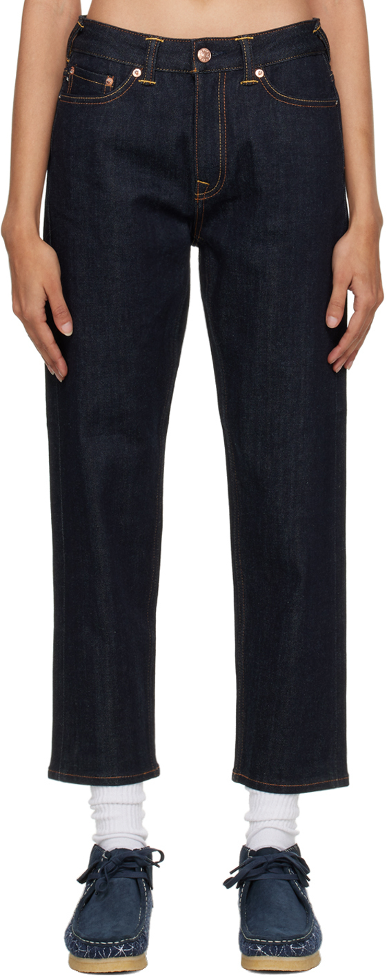 Evisu Indigo Daicock Foil Jeans Evisu