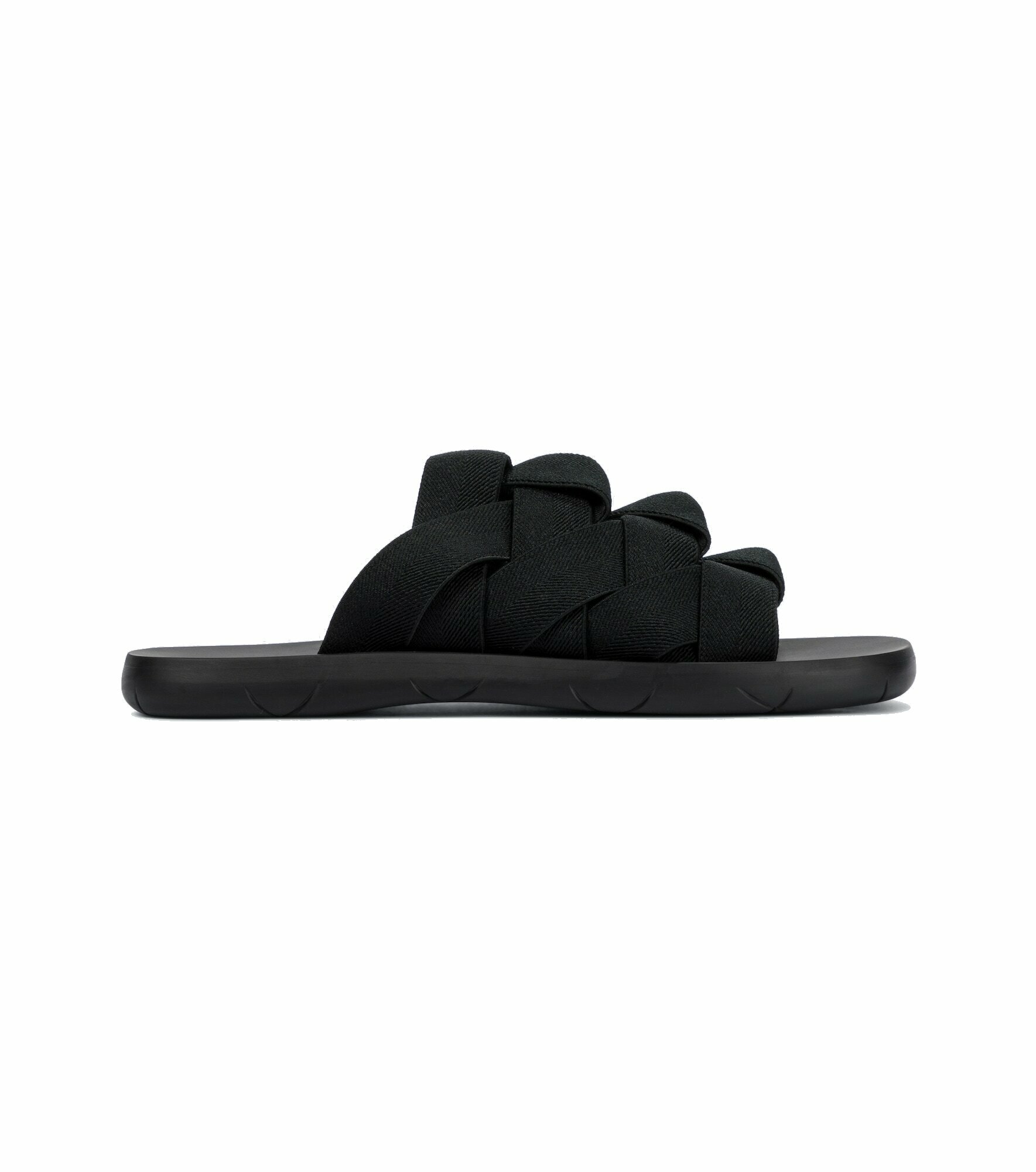 Bottega Veneta - Plat Mules Intreccio elastic slides Bottega Veneta