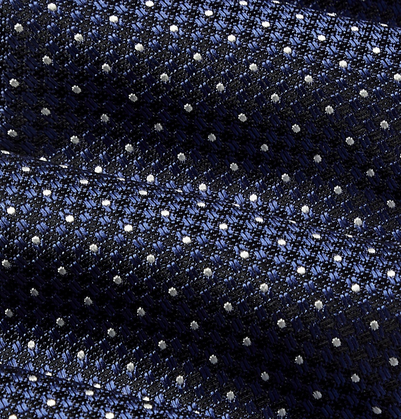 TOM FORD - 8cm Pin-Dot Textured-Silk Tie - Blue TOM FORD