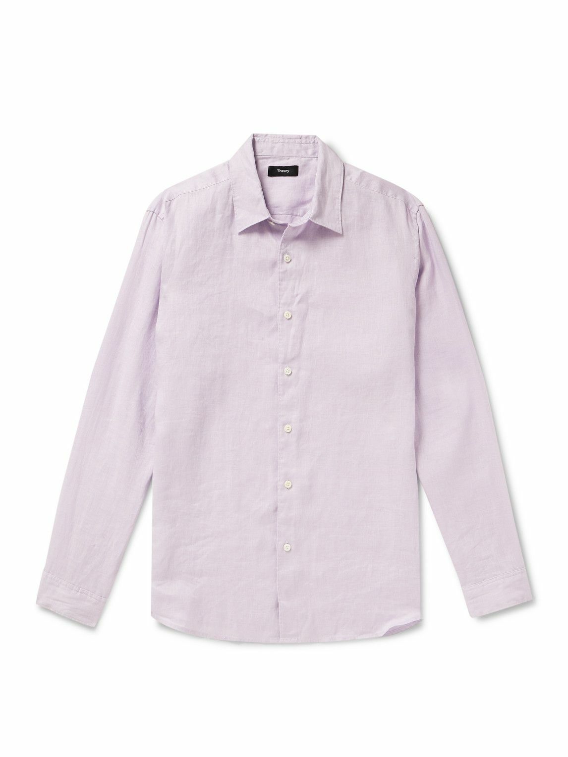 Theory - Irving Linen Shirt - Purple Theory