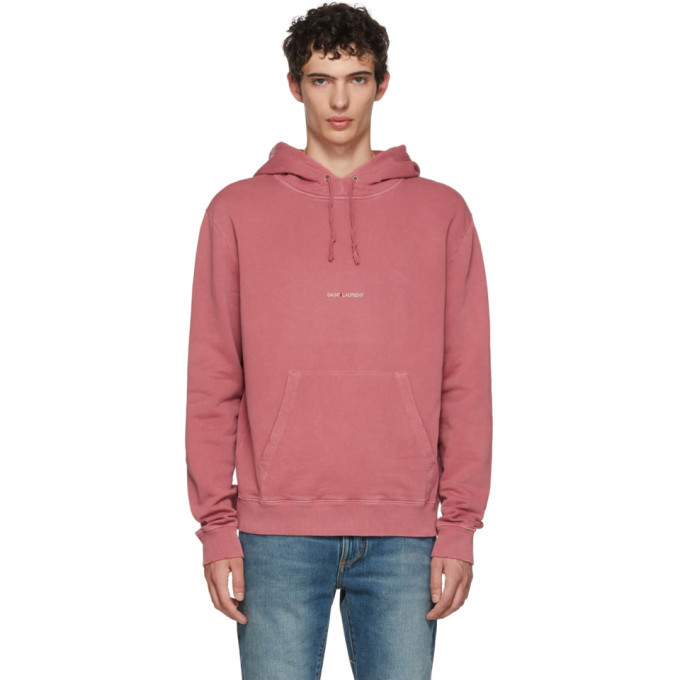 saint laurent hoodie red