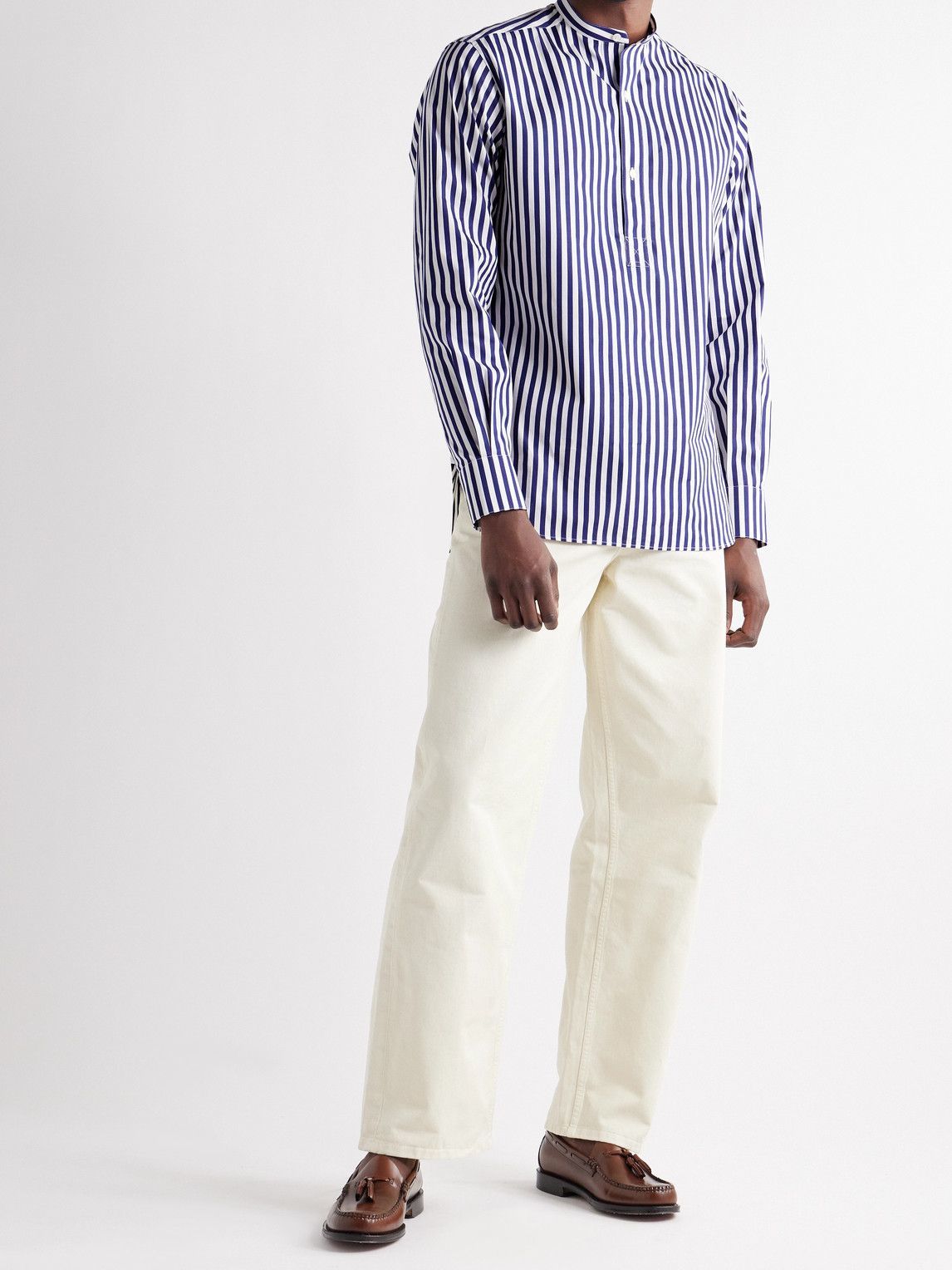 Cotton Poplin Half Placket Poncho Shirt main image 0