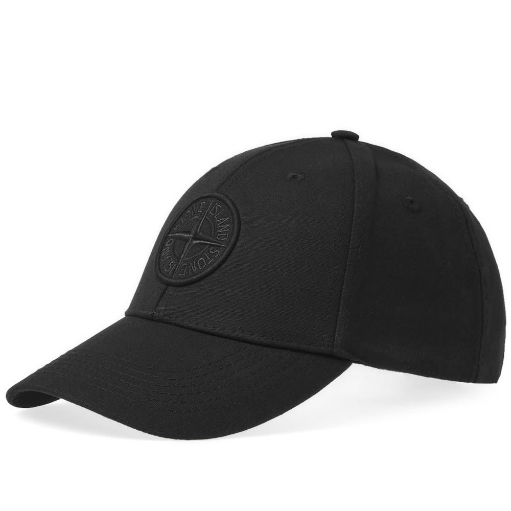 Stone Island Compass Logo Baseball Cap Black Stone Island