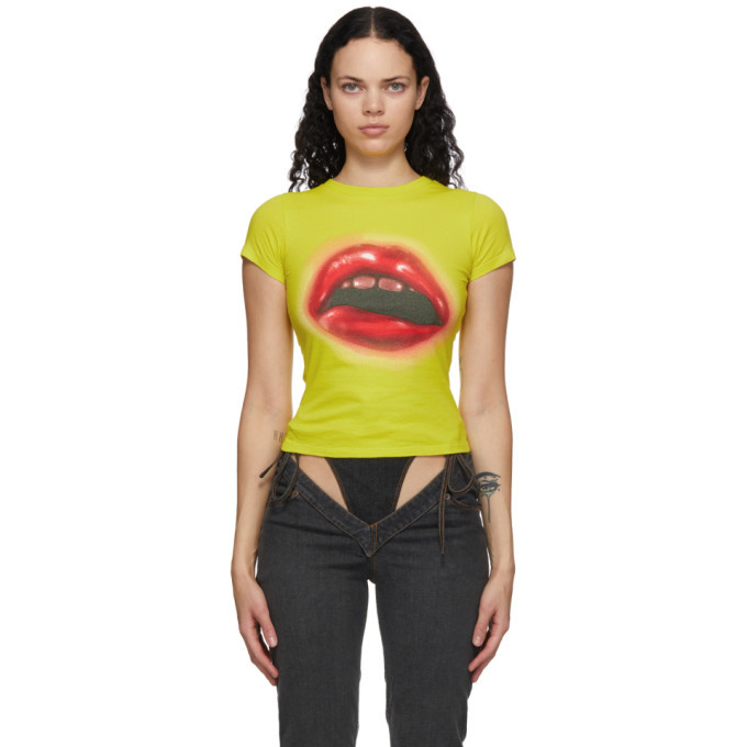 womens yellow tshirt