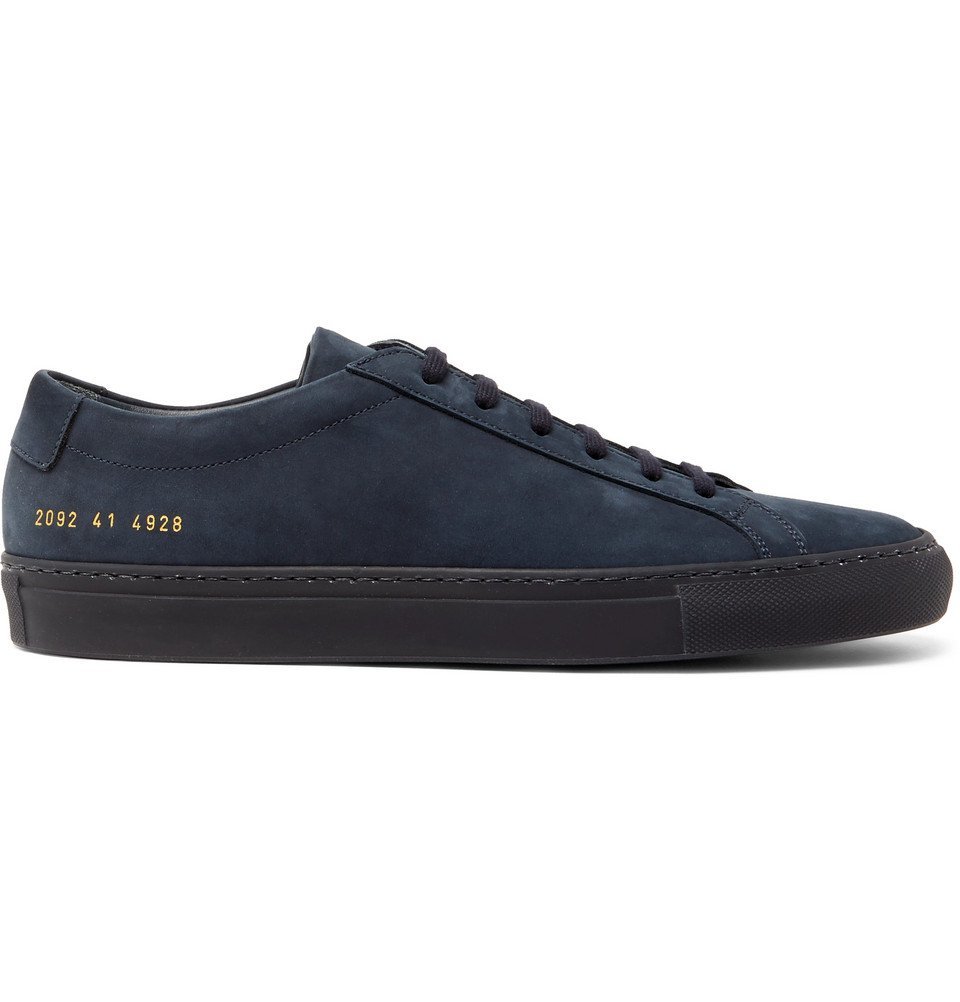 Common Projects - Original Achilles Nubuck Sneakers - Men - Navy Common ...