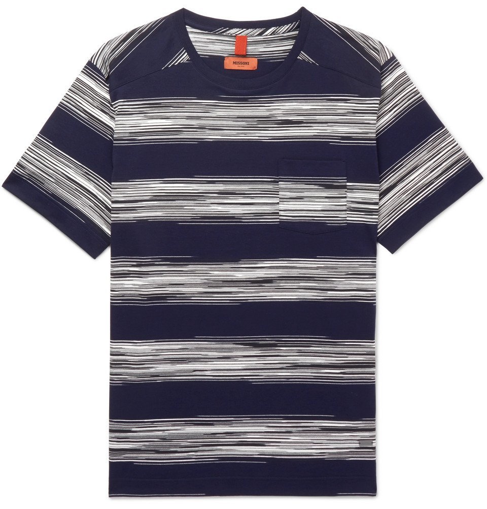 Missoni - Striped Cotton-Jersey T-Shirt 