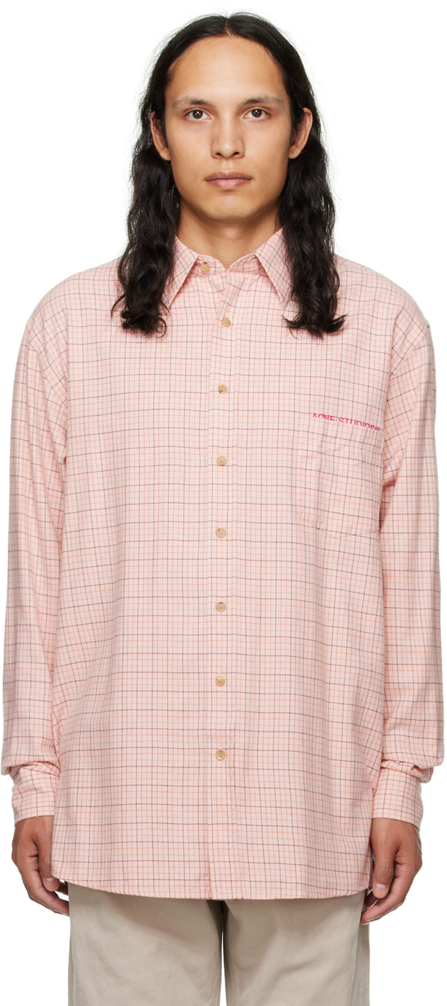 Acne Studios Pink Check Shirt Acne Studios