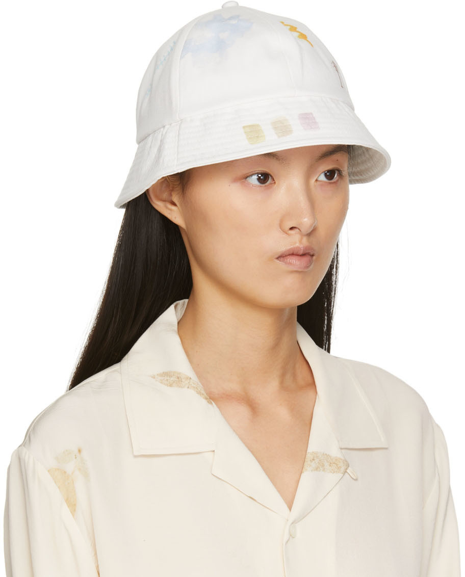 MCQ White Domed Bucket Hat McQ Alexander McQueen