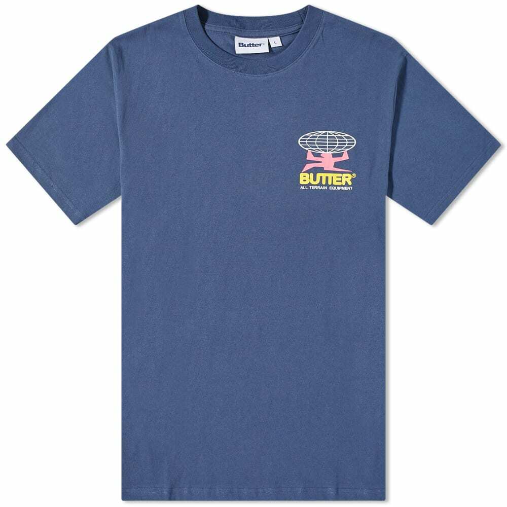 Butter Goods Men's All Terrain TShirt in Denim Butter Goods