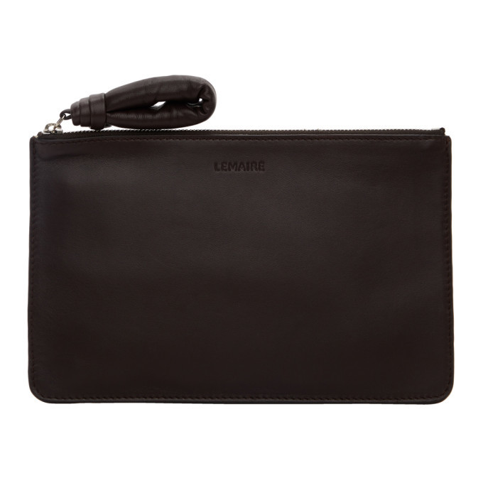 Lemaire Brown A5 Pouch Lemaire