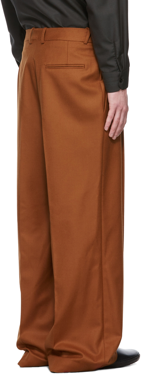 Hed Mayner Orange Elongated Trousers Hed Mayner