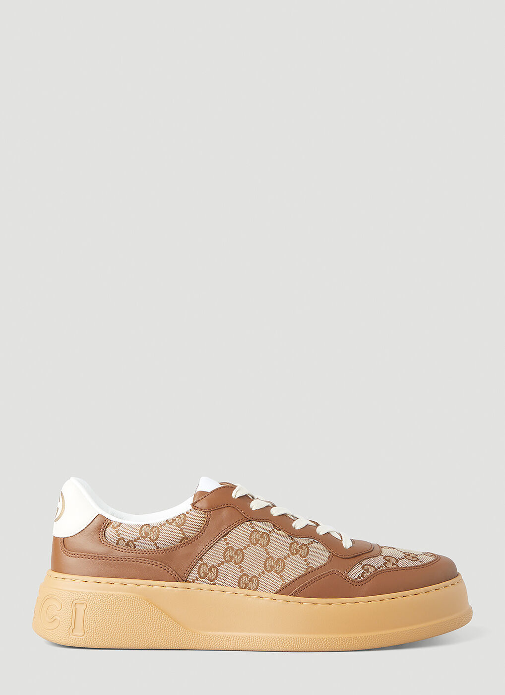 gucci gg supreme sneaker brown