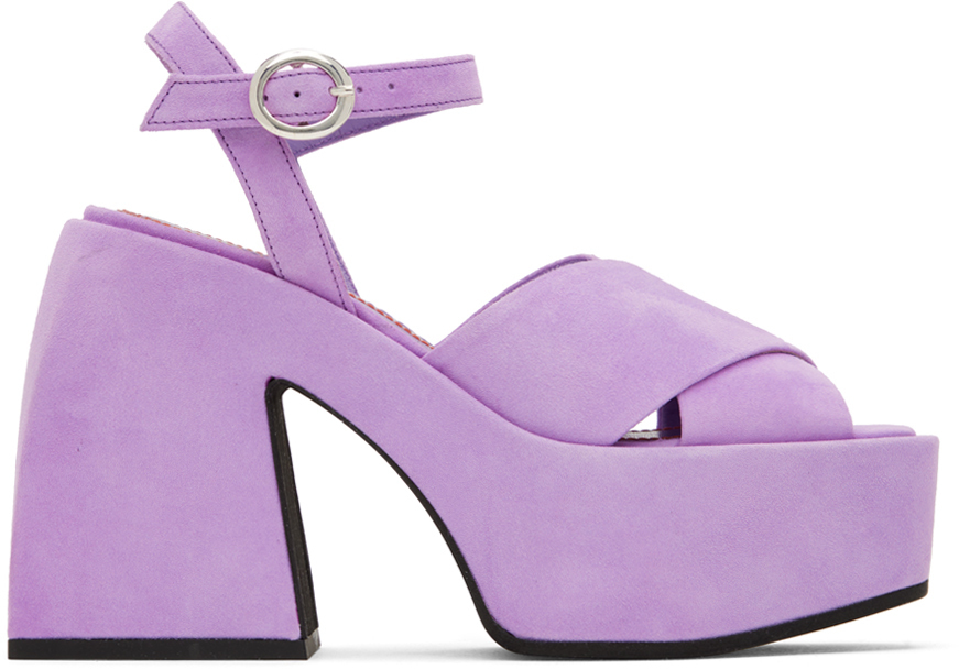 Nodaleto Purple Bulla Joni Heeled Sandals