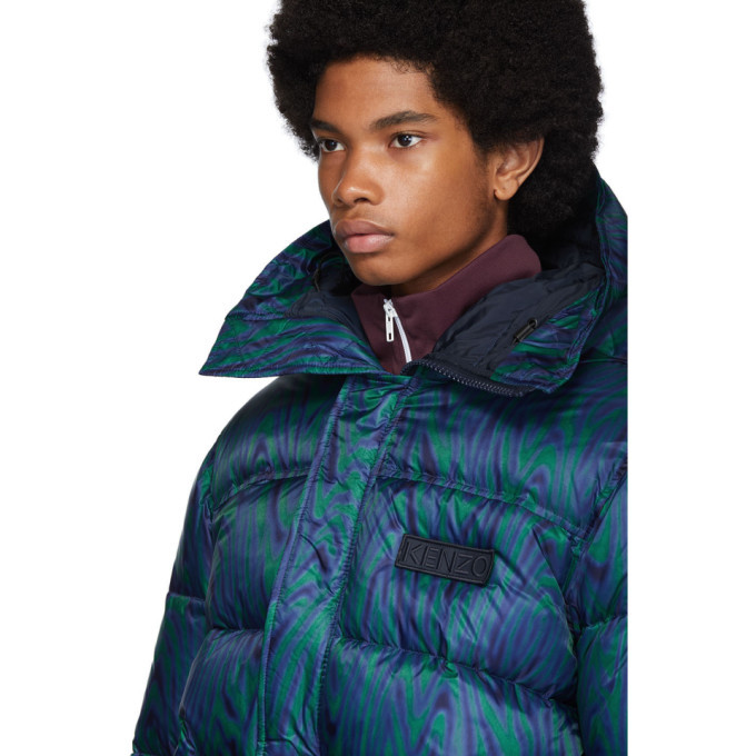 kenzo blue puffer jacket