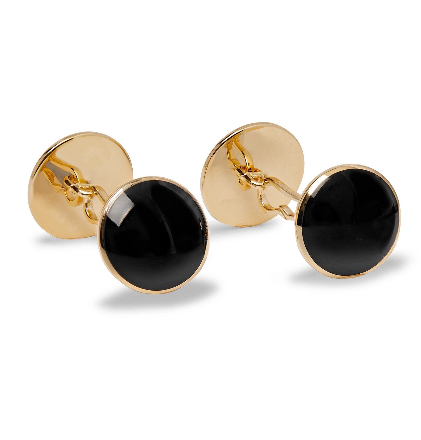 TOM FORD - 18-Karat Gold Onyx Cufflinks - Gold TOM FORD