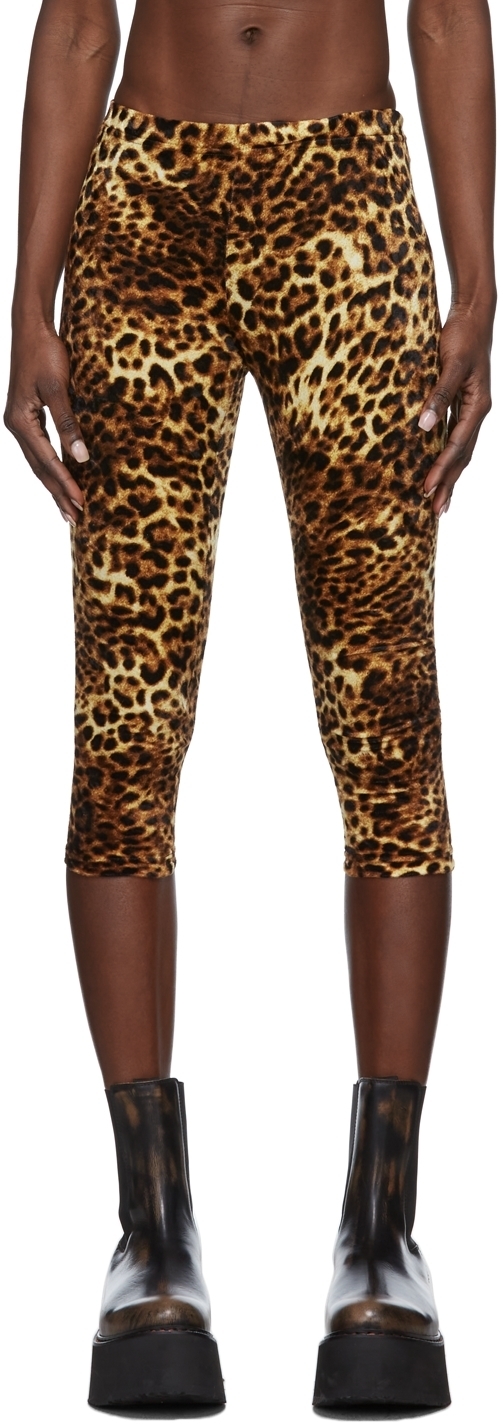 \u0026 Brown Leopard Leggings Junya Watanabe