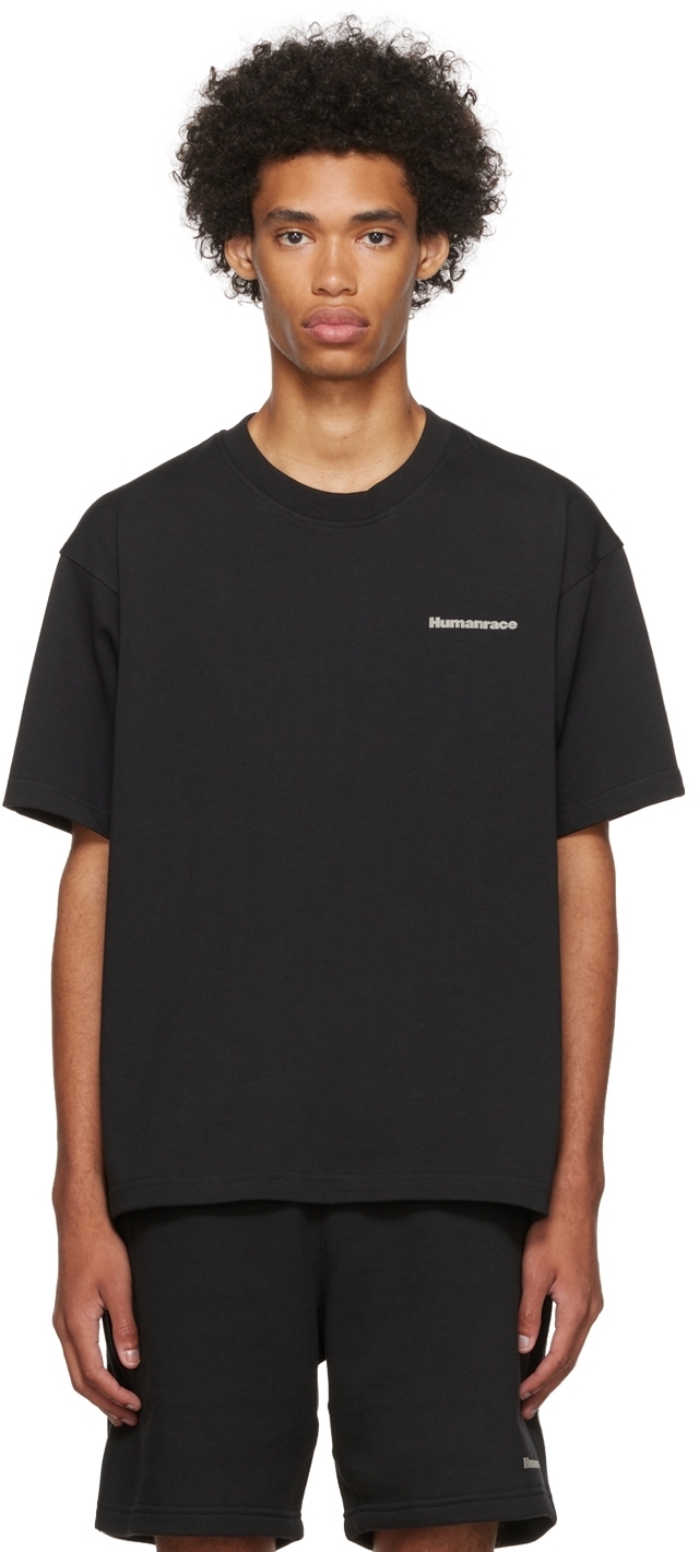 Adidas X Humanrace By Pharrell Williams Black Humanrace Basics T-Shirt ...