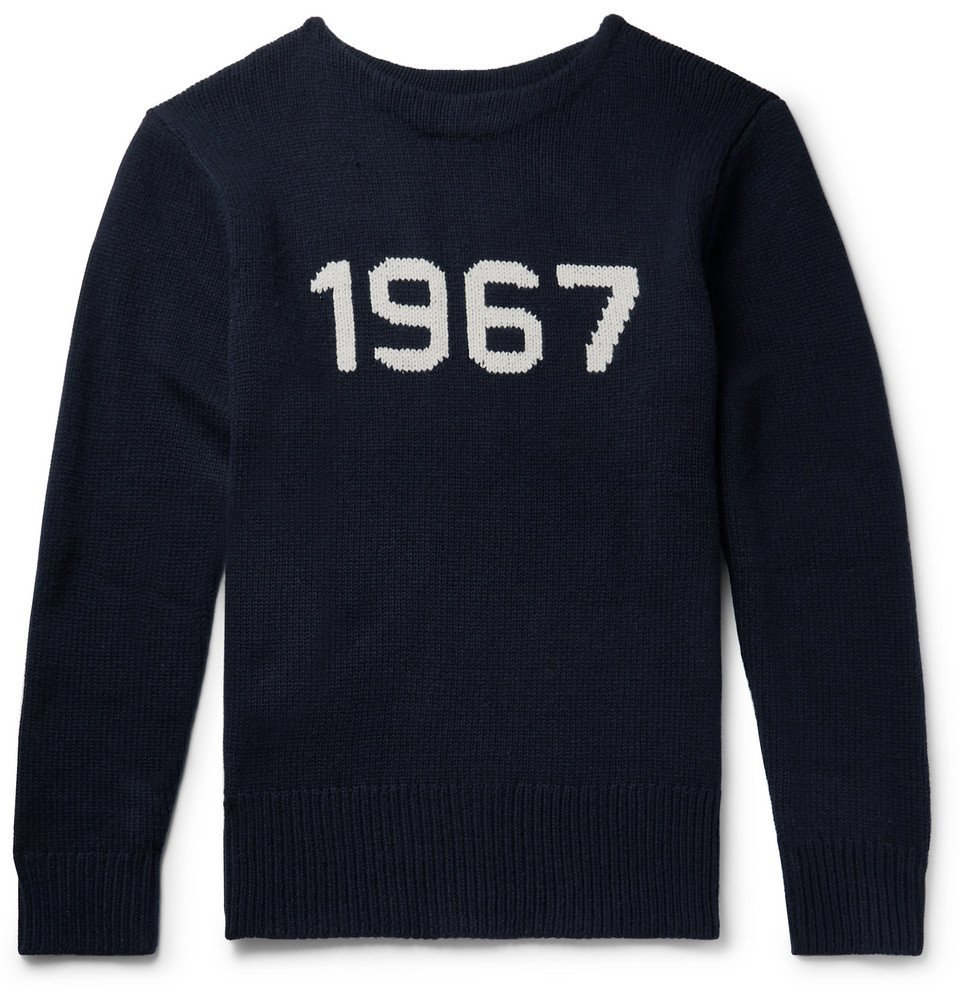 Polo Ralph Lauren - Intarsia Wool Sweater - Men - Navy Polo Ralph Lauren