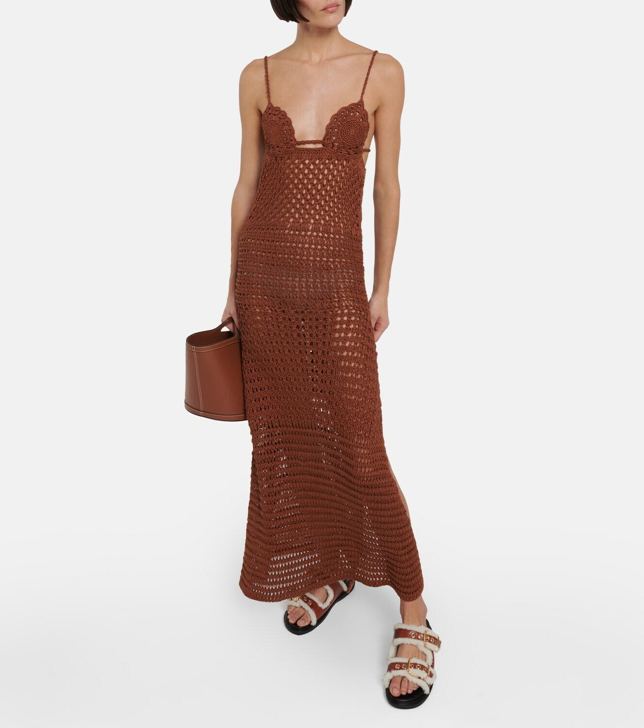 Alanui Mother Nature crochet cotton dress Alanui