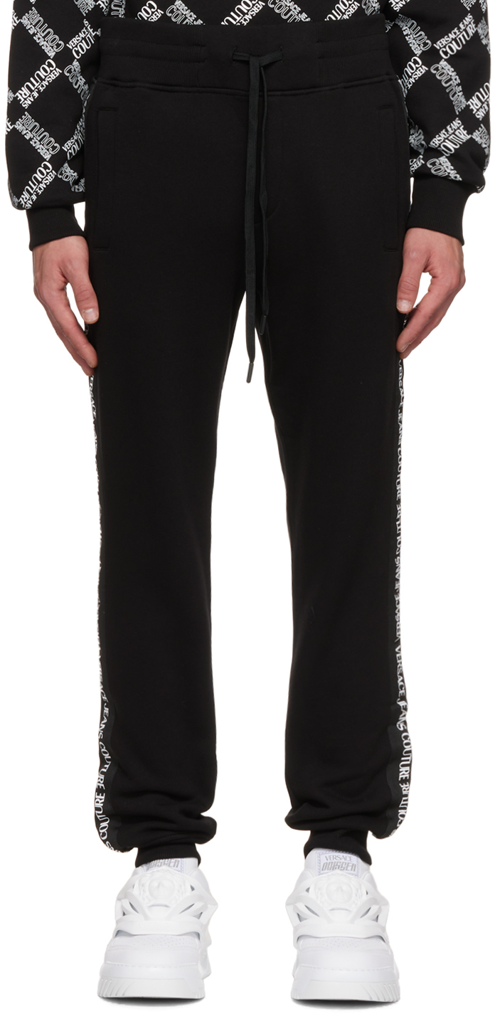 Versace Jeans Couture Black Bonded Lounge Pants Versace