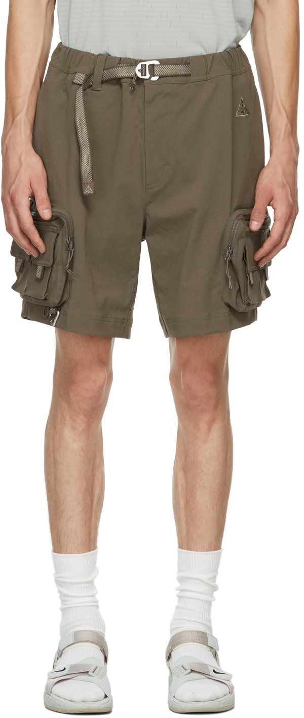 nike acg shorts brown