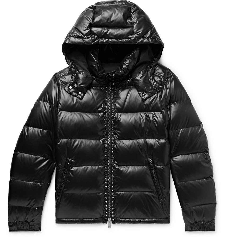 Valentino - Rockstud Quilted Shell Hooded Down Jacket - Men - Black ...