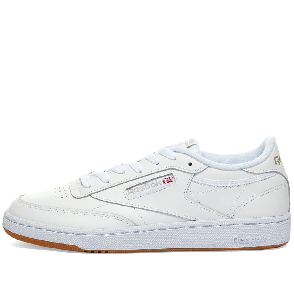 Reebok Women's Club C 85 W Sneakers in White/Light Grey/Gum Reebok