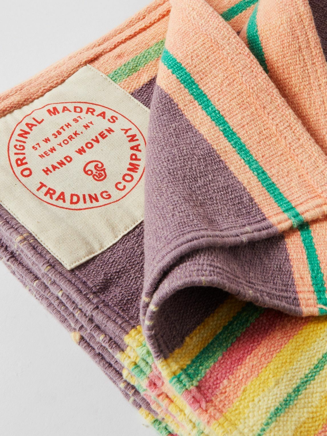 Original Madras Striped Cotton Blanket