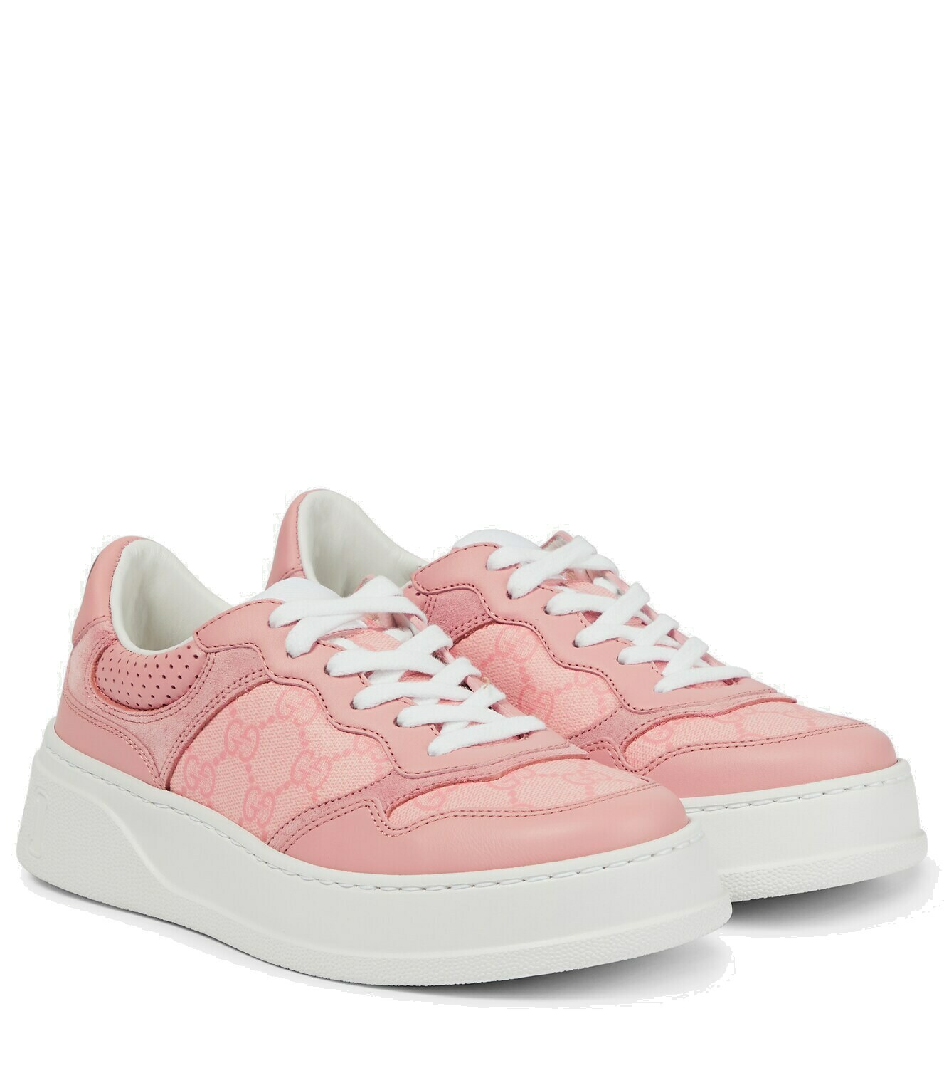 Gucci - Chunky B leather sneakers Gucci