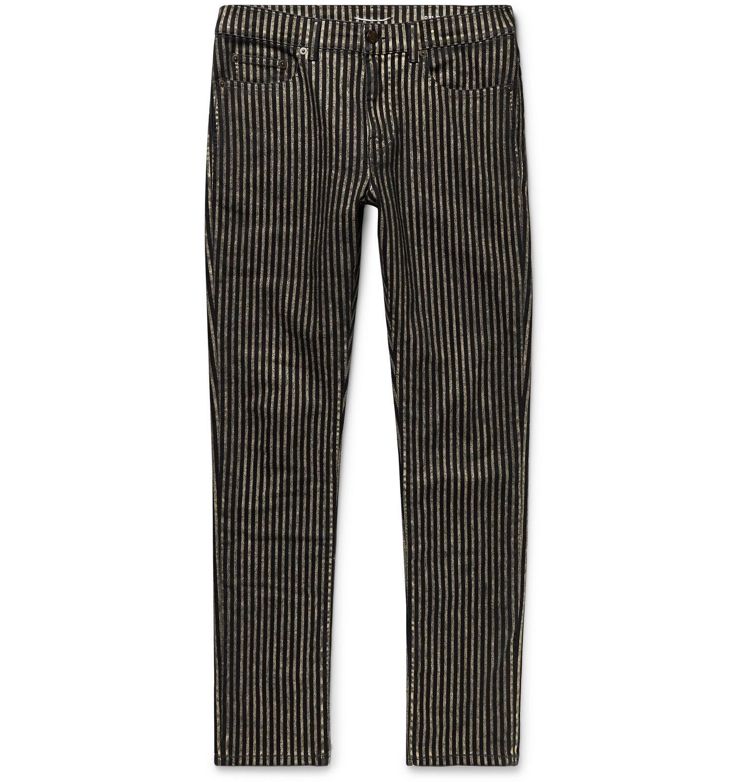 saint laurent striped jeans