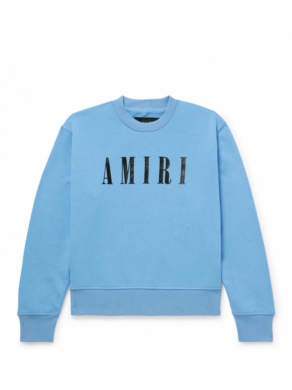 AMIRI KIDS - Logo-Print Cotton-Jersey Sweatshirt - Blue