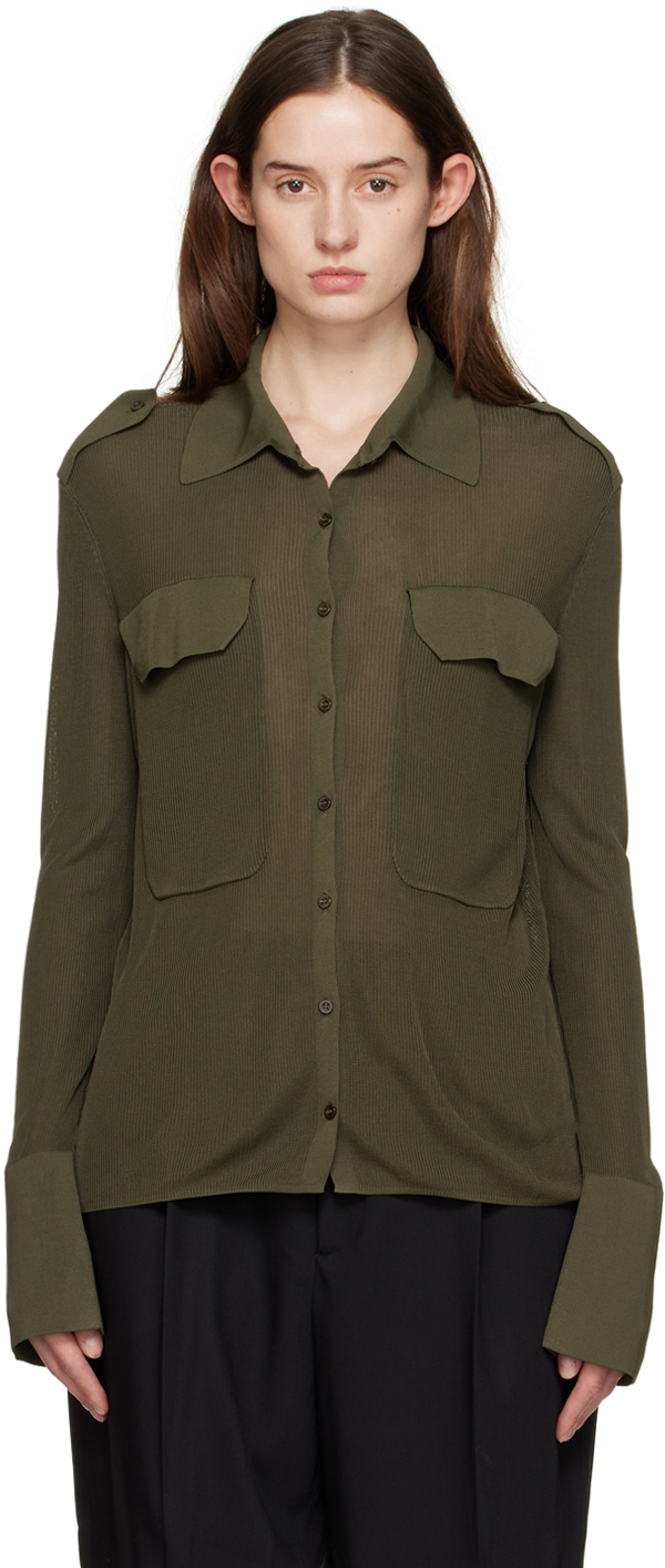 Aya Muse Green Buttoned Shirt Aya Muse