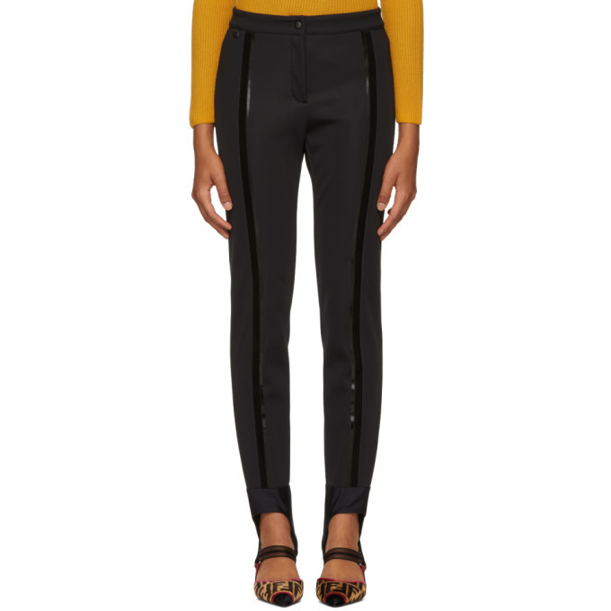 Fendi Black Elastic Band Leggings Fendi