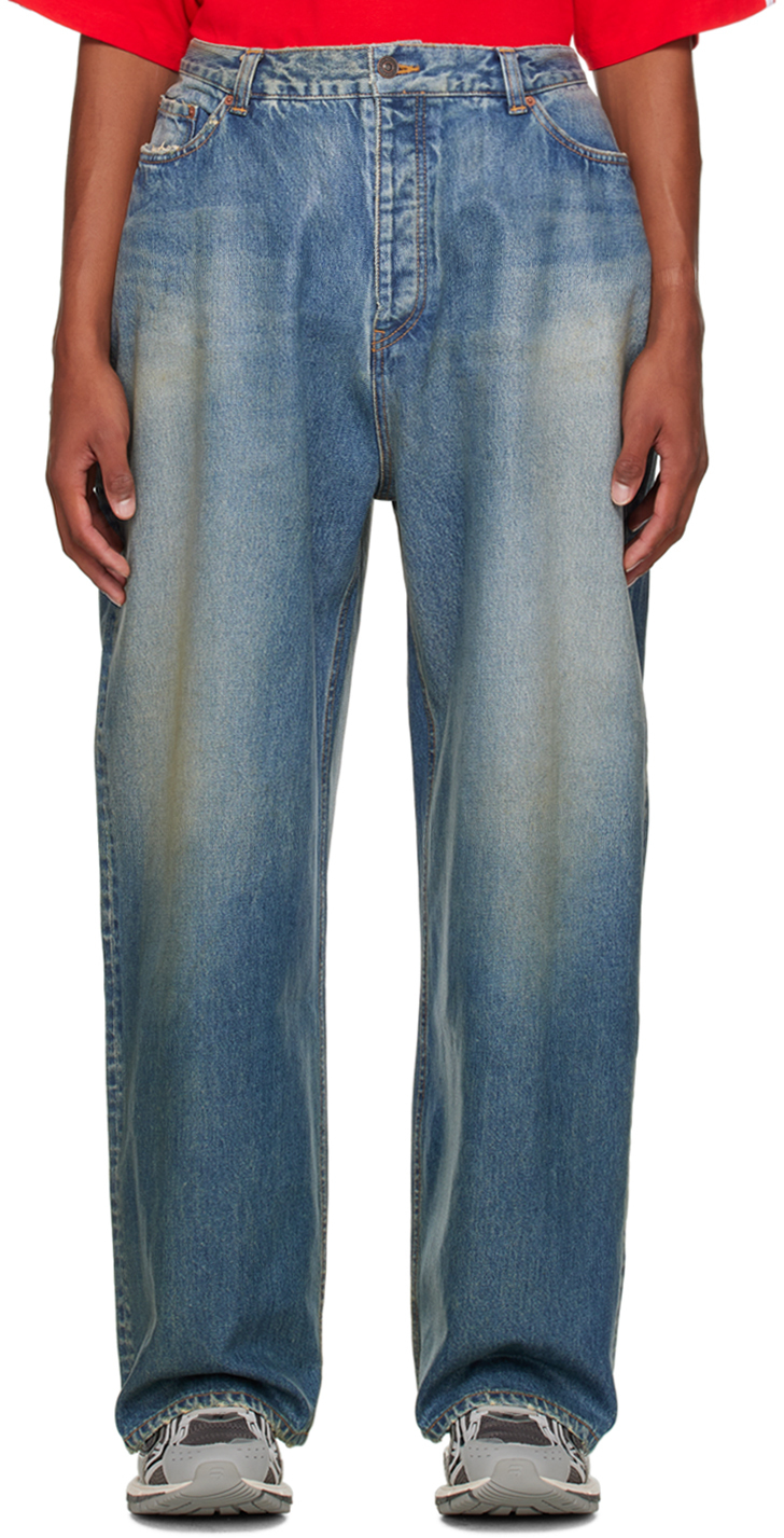 Balenciaga Blue Large Baggy Jeans Balenciaga