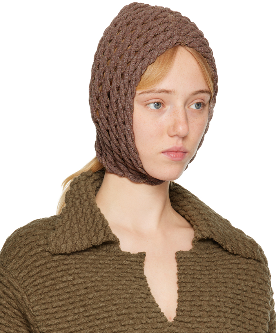Isa Boulder Brown Cable Balaclava Isa Boulder