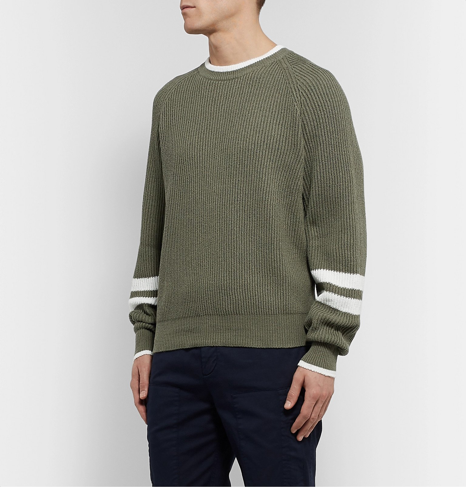 ribbed cotton sweater