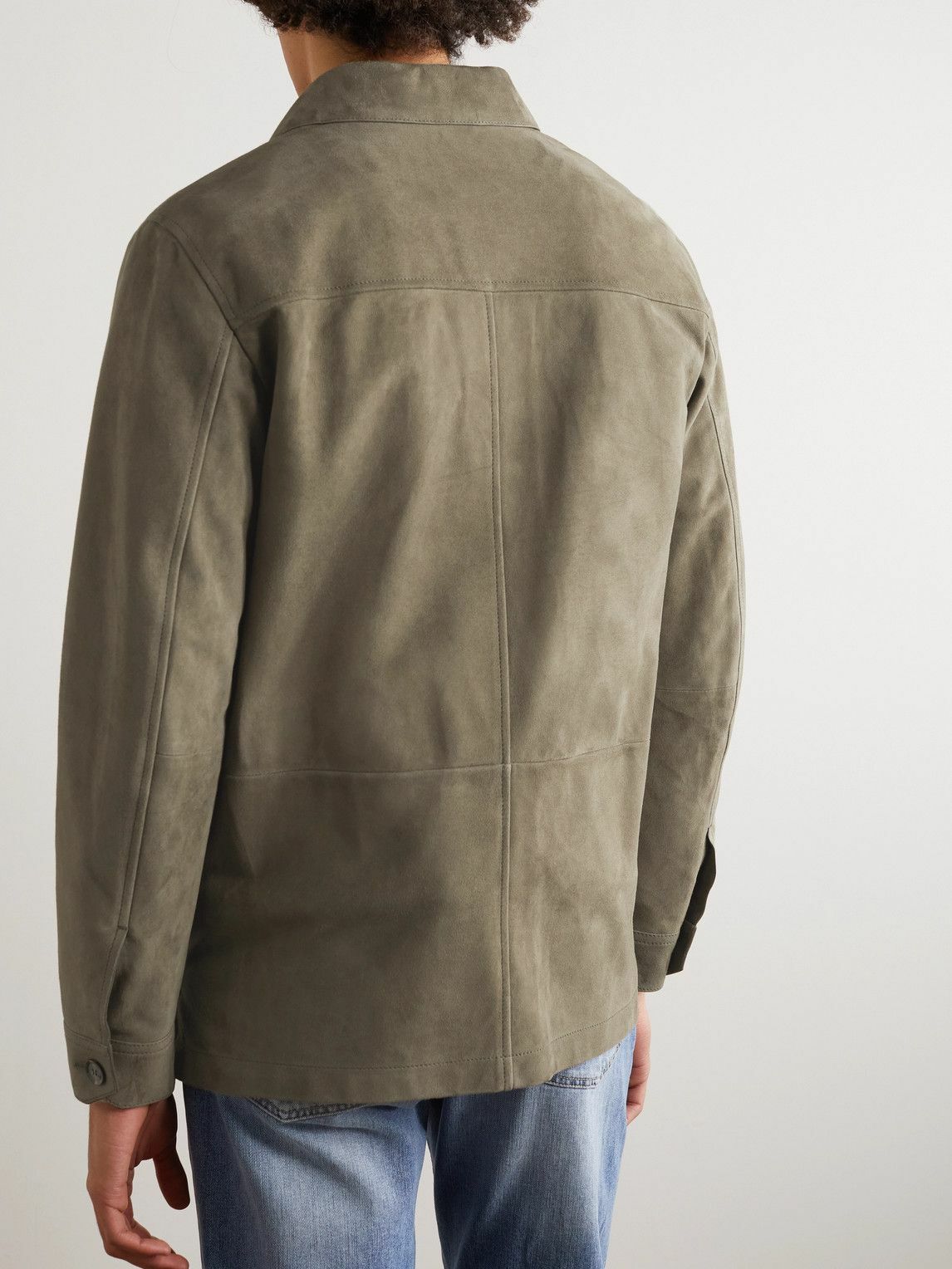 Brioni - Suede Jacket - Green Brioni