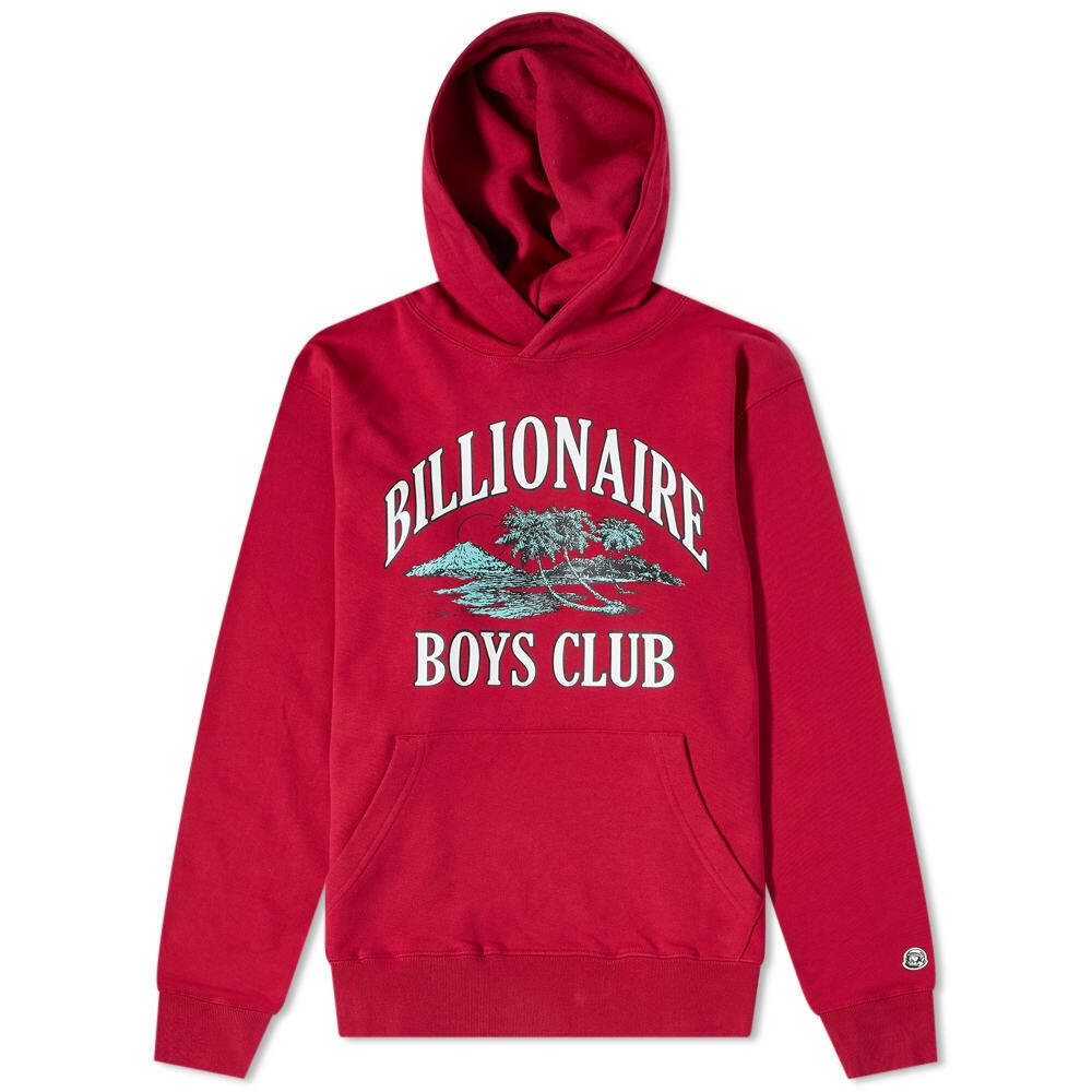 Billionaire Boys Club Men's Paradise Logo Popover Hoody in Red