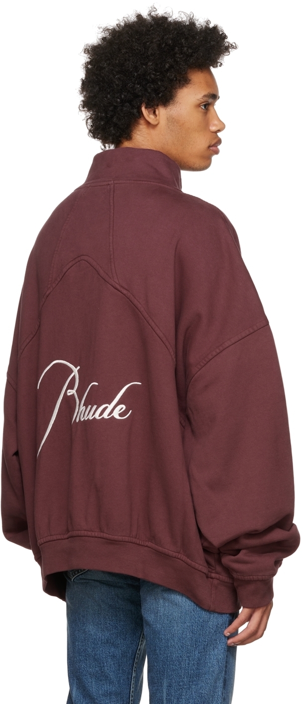 rhude half zip