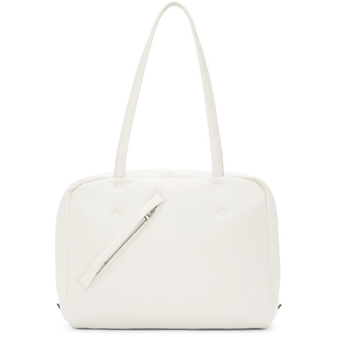 Prada White Small Zipped Rectangle Bag Prada