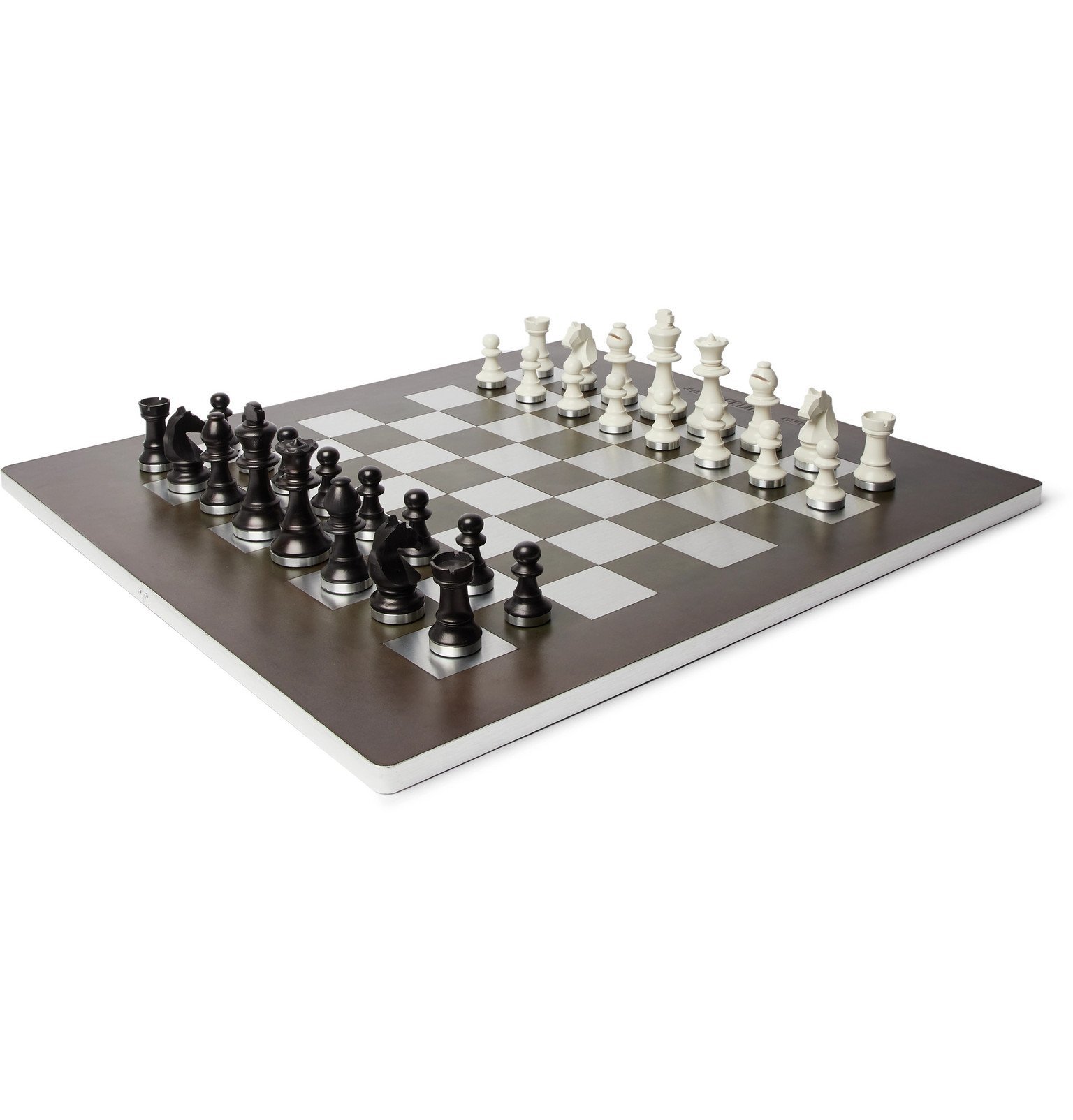 Berluti - Venezia Leather, Metal and Wood Chess Set - Black Berluti