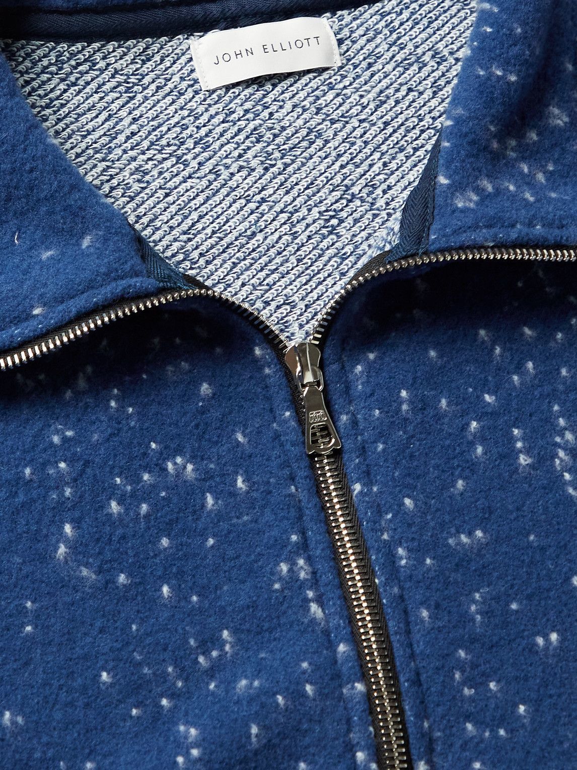 Mens Clothing Sweaters and knitwear Zipped sweaters John Elliott Spec Wool Half-zip Sweater in Blue for Men 