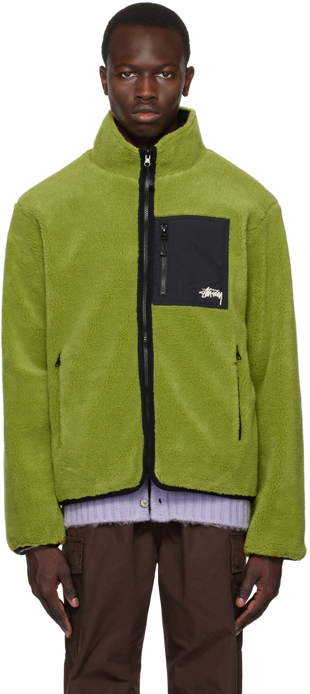 Stüssy Green Zip Reversible Jacket Stussy